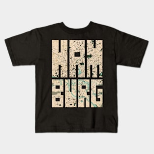 Hamburg, Germany City Map - Vintage Kids T-Shirt